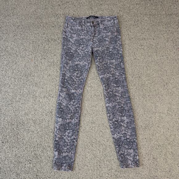 Joes Skinny Chantilly Lace Floral Jeans US Womens 27 - Picture 2 of 7